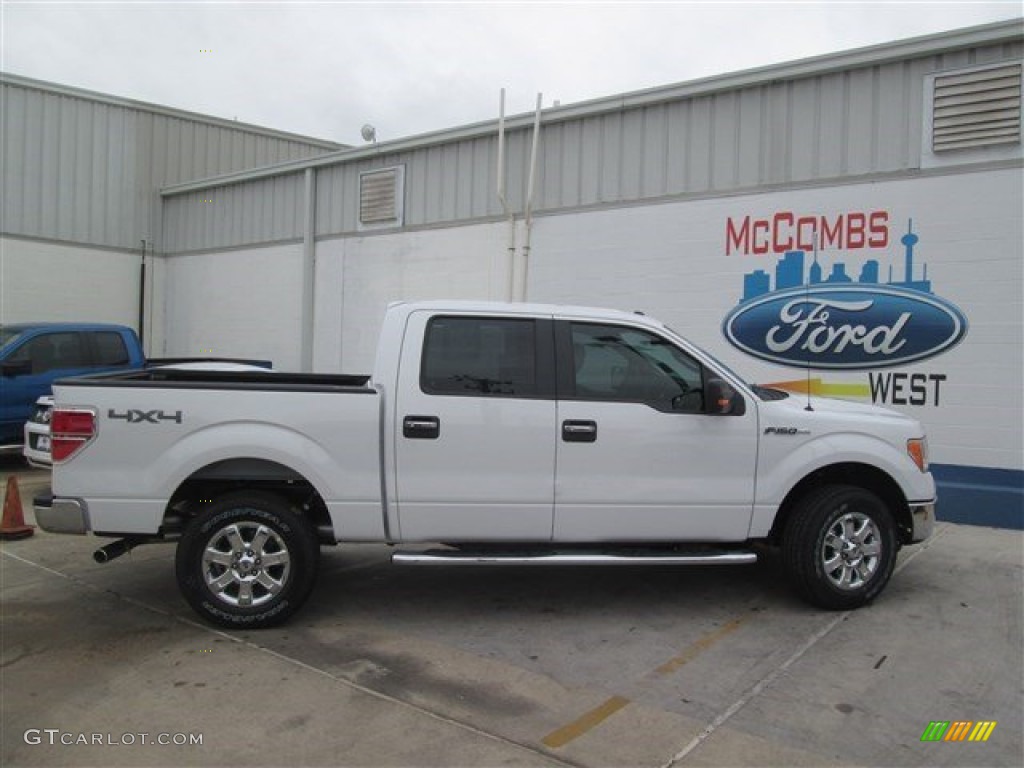 2014 F150 XLT SuperCrew 4x4 - Oxford White / Steel Grey photo #1