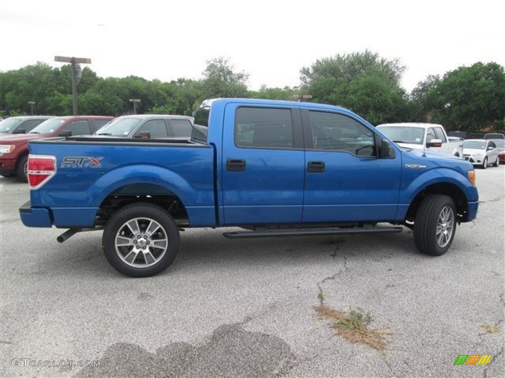 2014 F150 STX SuperCrew 4x4 - Blue Flame / Black photo #5