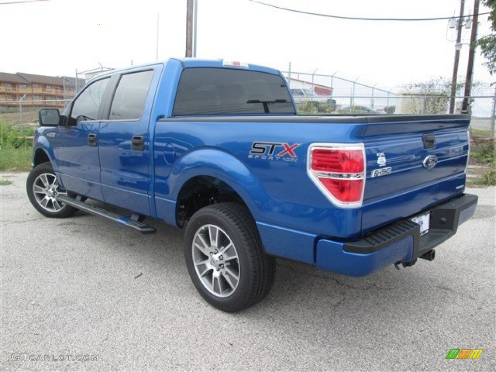 2014 F150 STX SuperCrew 4x4 - Blue Flame / Black photo #9