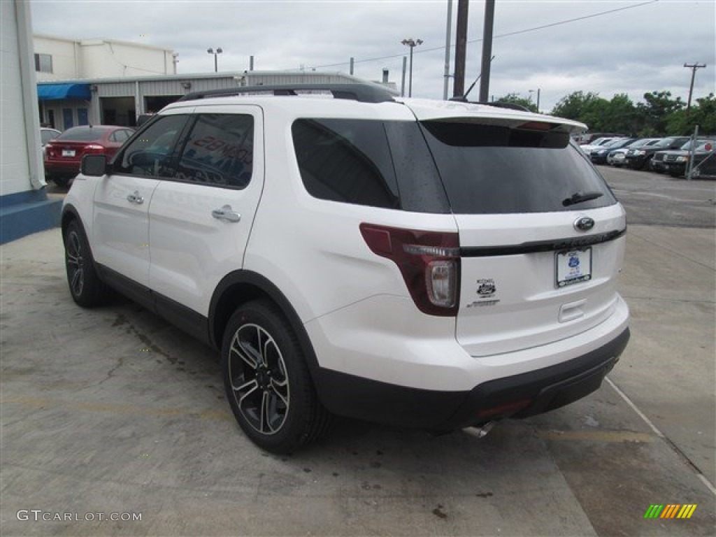 2014 Explorer Sport 4WD - White Platinum / Sport Charcoal Black photo #6