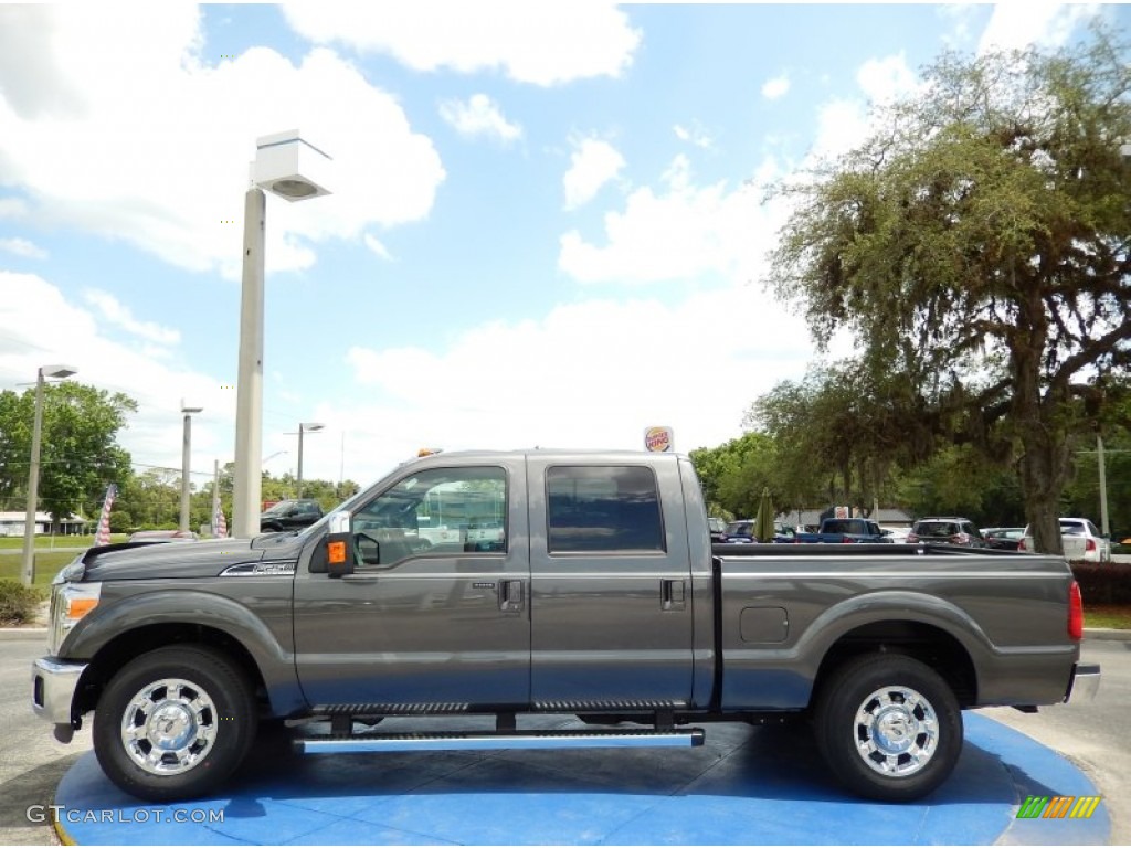 2015 F250 Super Duty Lariat Crew Cab - Magnetic / Black photo #2