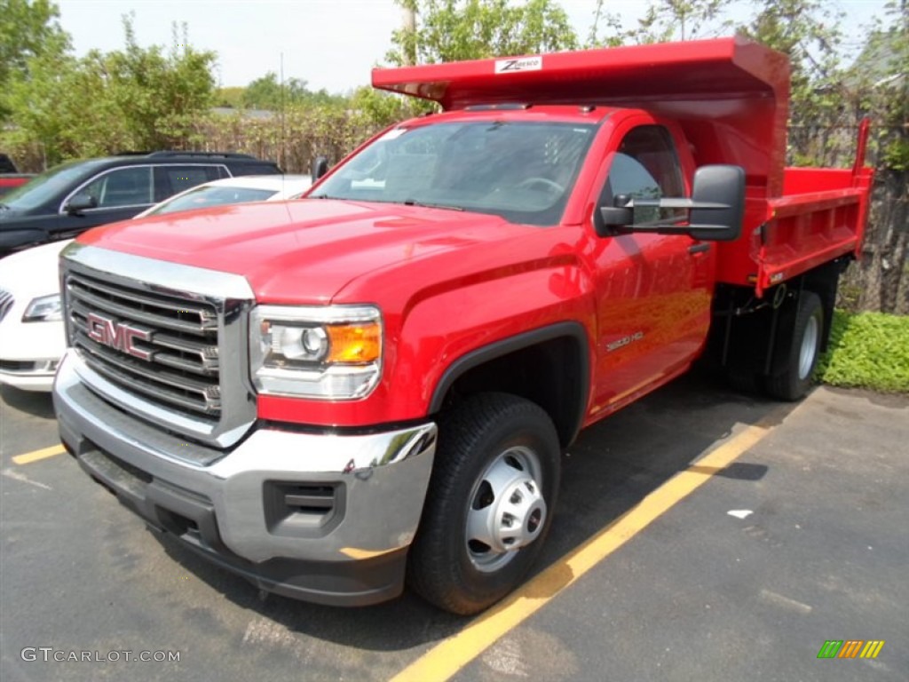 2015 Sierra 3500HD Work Truck Regular Cab Dump Truck - Fire Red / Jet Black/Dark Ash photo #1