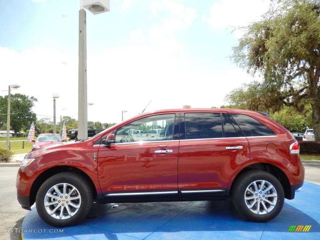 2014 MKX FWD - Sunset Metallic / Charcoal Black photo #2