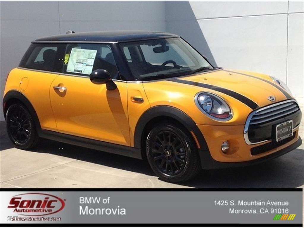 2014 Cooper Hardtop - Volcanic Orange / Carbon Black photo #1