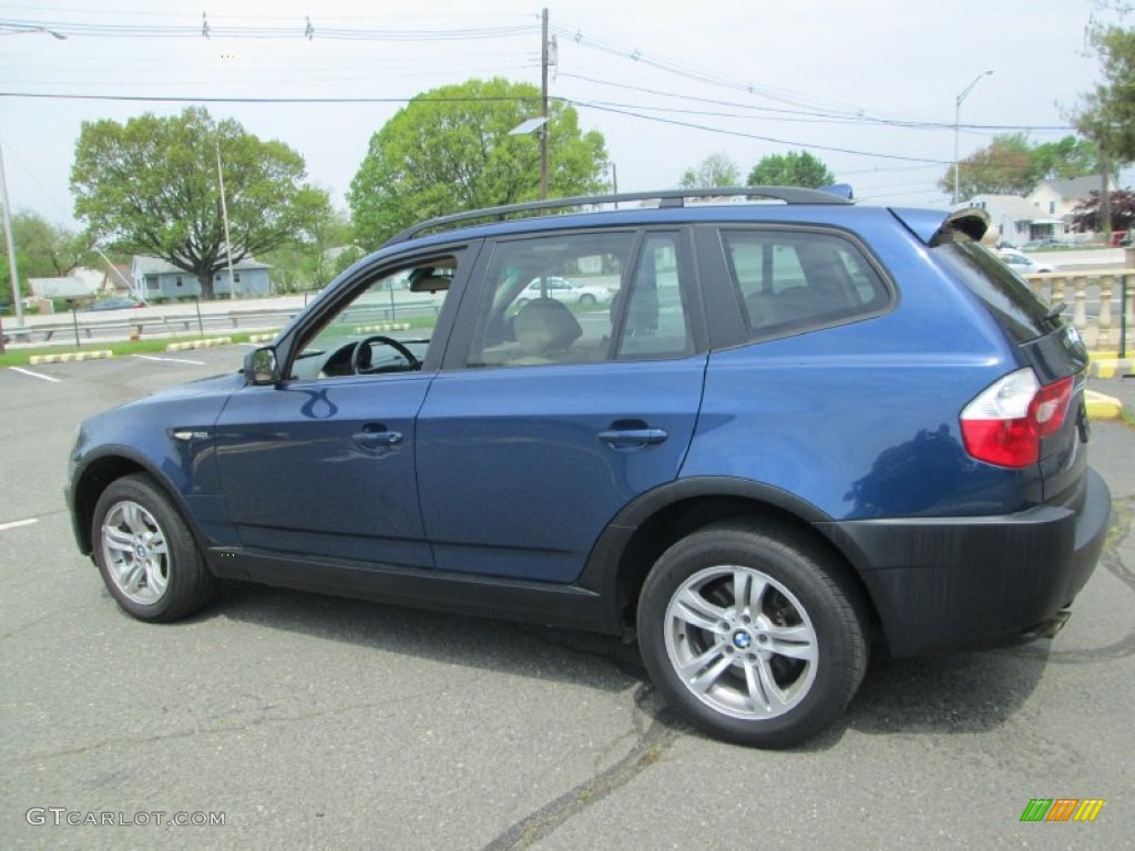 2004 X3 3.0i - Mystic Blue Metallic / Sand Beige photo #4