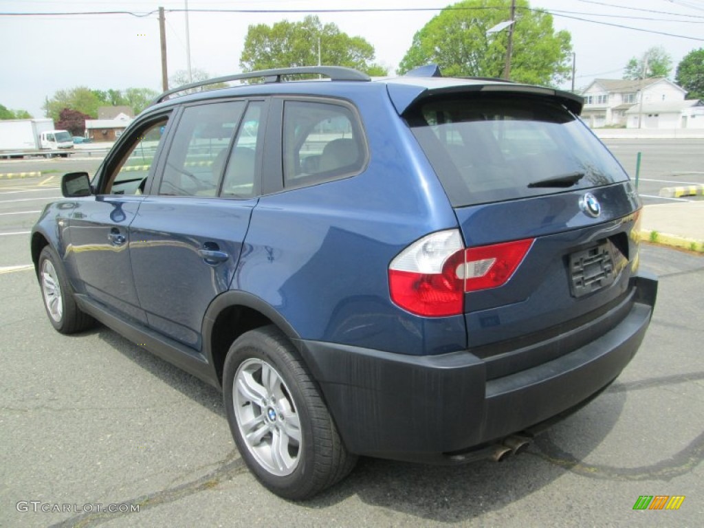 2004 X3 3.0i - Mystic Blue Metallic / Sand Beige photo #5