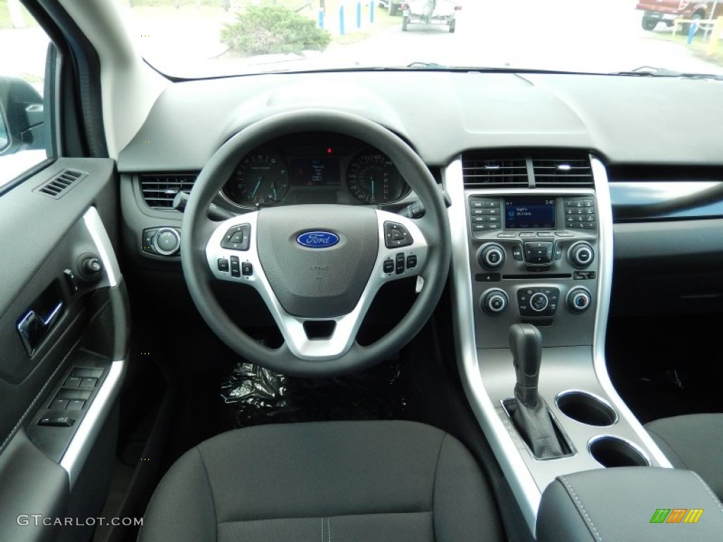 2014 Ford Edge SE EcoBoost Charcoal Black Dashboard Photo #93507470