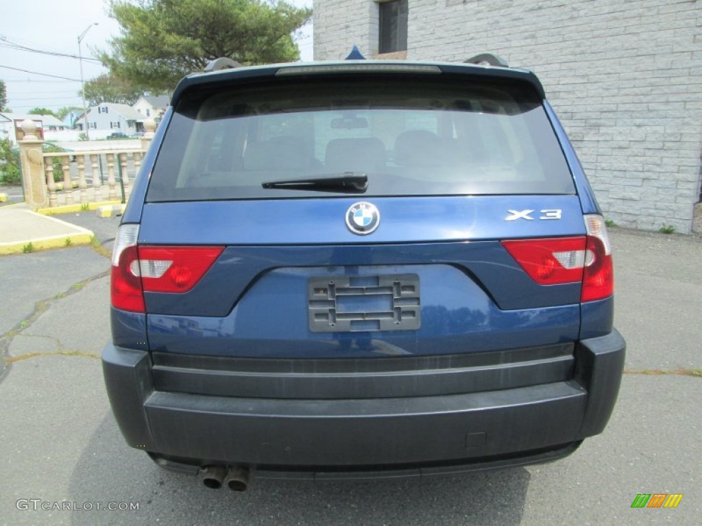 2004 X3 3.0i - Mystic Blue Metallic / Sand Beige photo #6