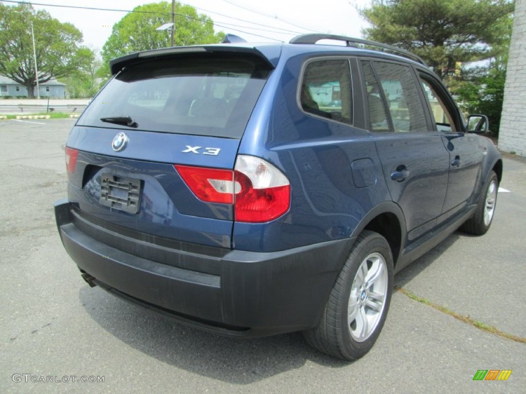 2004 X3 3.0i - Mystic Blue Metallic / Sand Beige photo #7