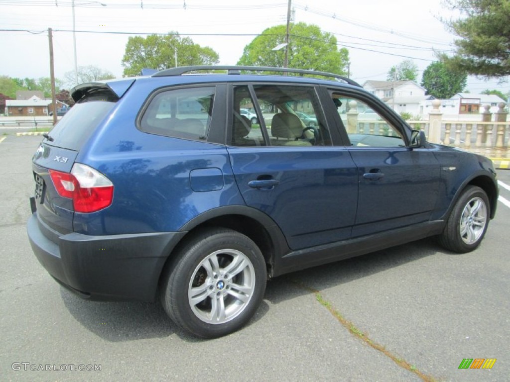 2004 X3 3.0i - Mystic Blue Metallic / Sand Beige photo #8