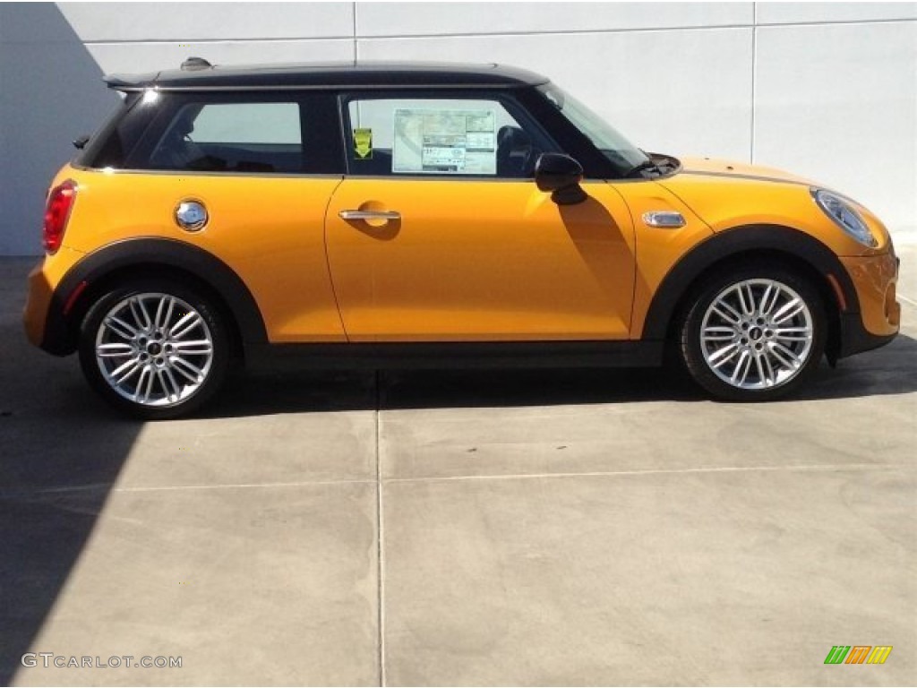 Volcanic Orange 2014 Mini Cooper S Hardtop Exterior Photo #93507611