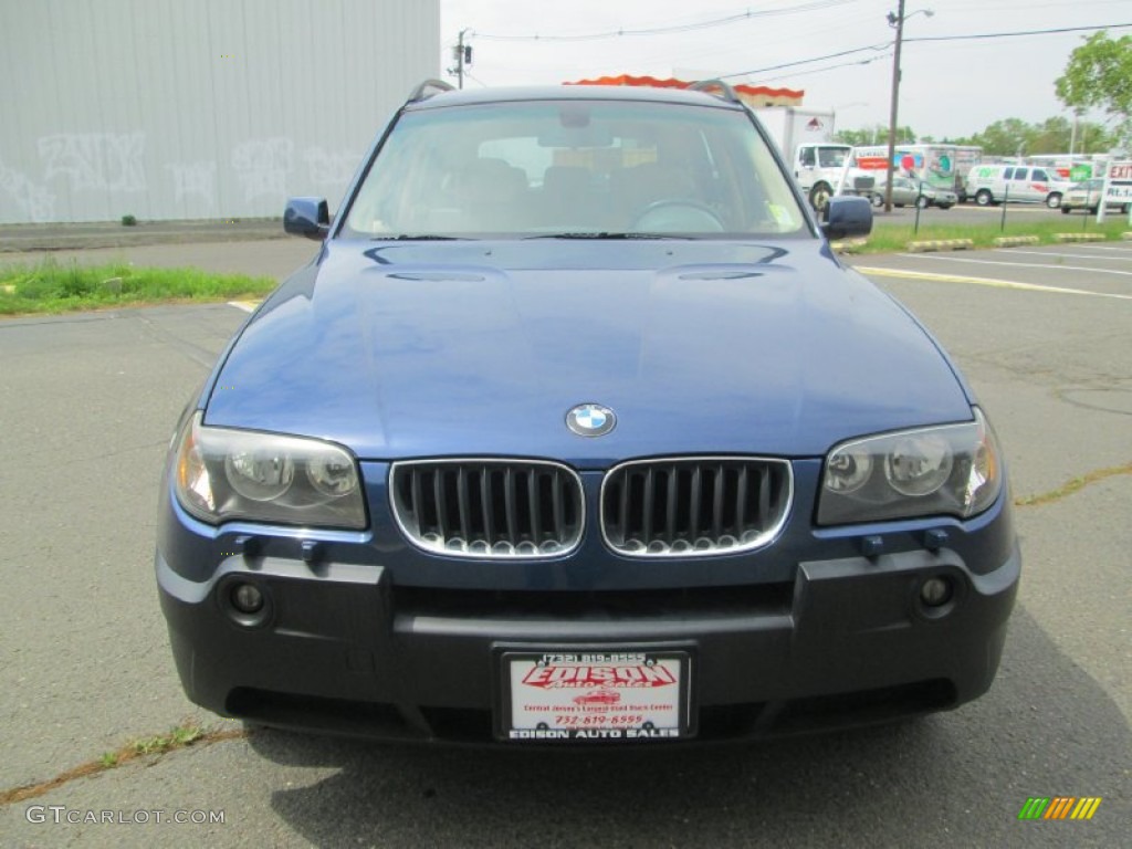 2004 X3 3.0i - Mystic Blue Metallic / Sand Beige photo #12
