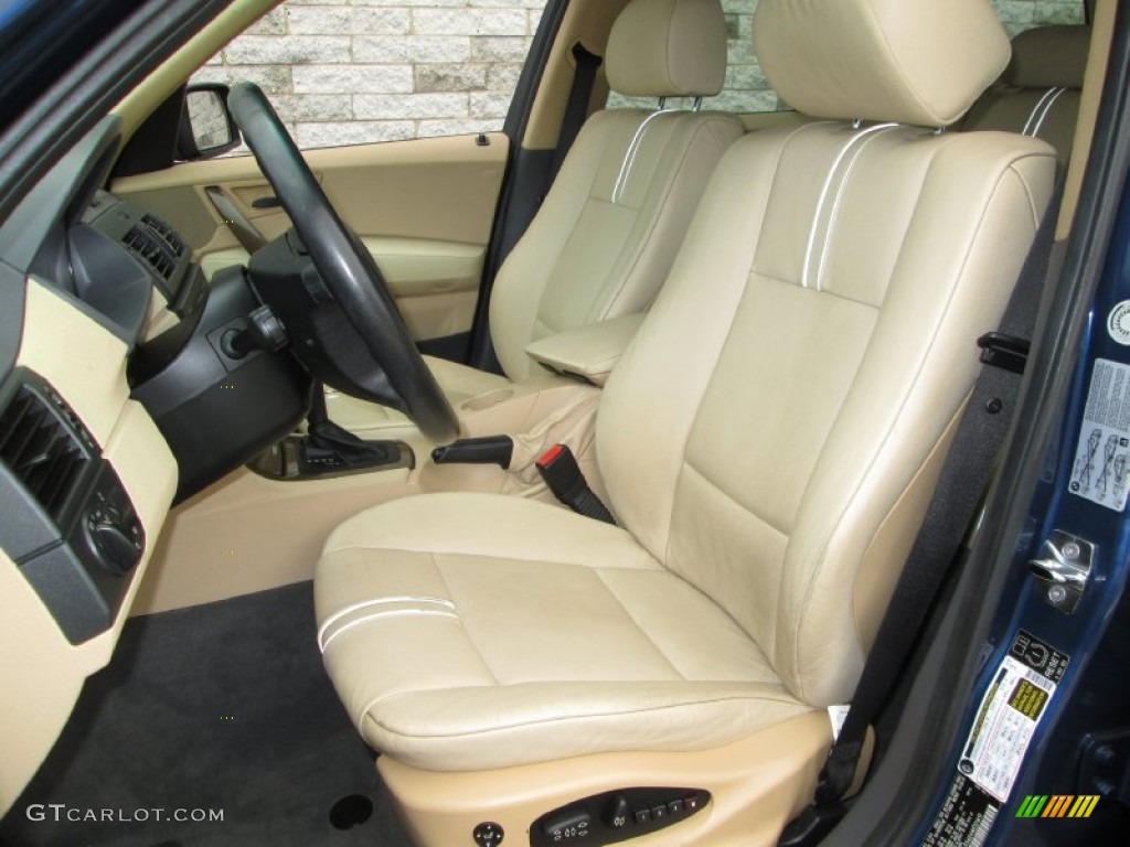 2004 X3 3.0i - Mystic Blue Metallic / Sand Beige photo #13