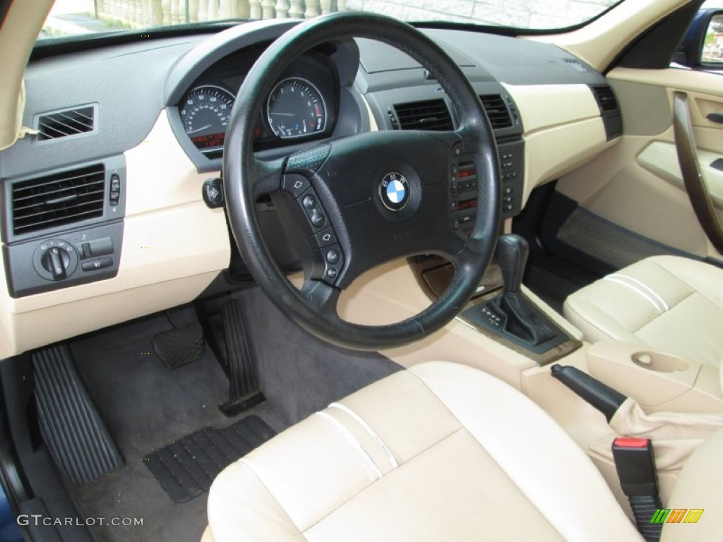 2004 X3 3.0i - Mystic Blue Metallic / Sand Beige photo #15