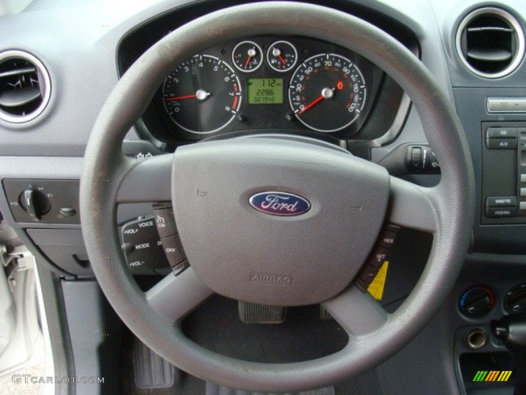 2011 Ford Transit Connect XLT Cargo Van Dark Grey Steering Wheel Photo #93507740