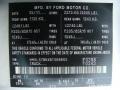TY: Silver Metallic 2011 Ford Transit Connect XLT Cargo Van Color Code