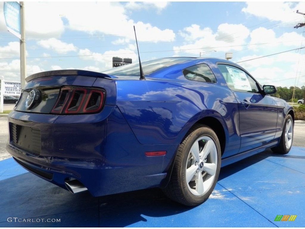 2014 Mustang GT Premium Coupe - Deep Impact Blue / Charcoal Black photo #3