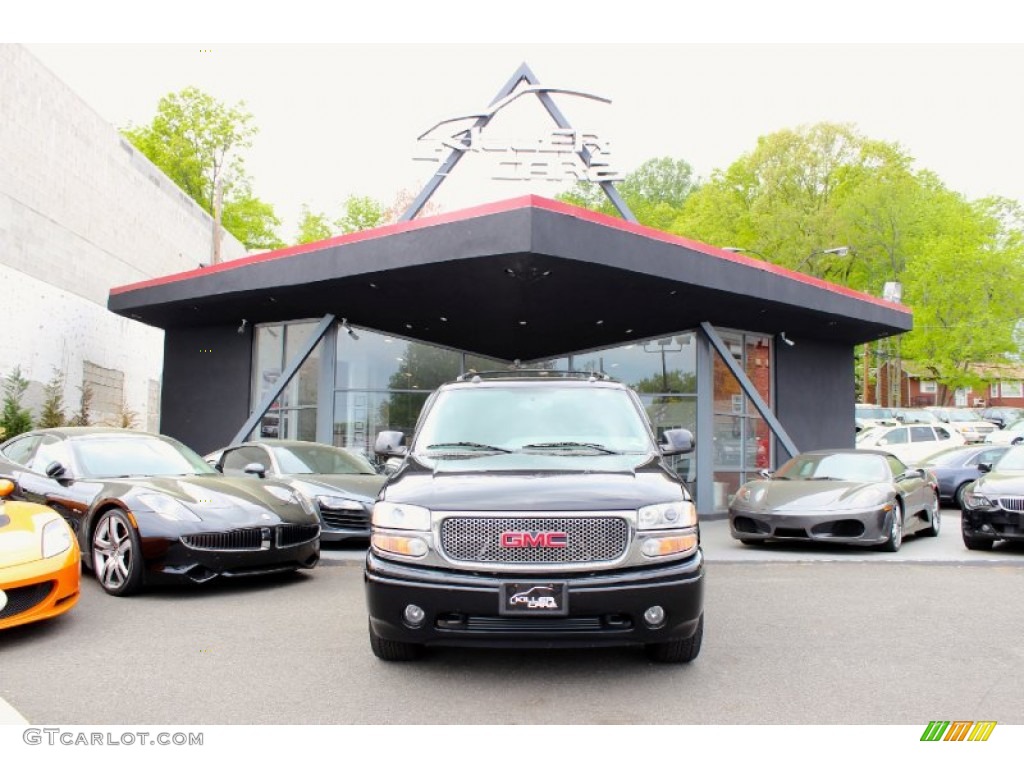 2004 Yukon XL Denali AWD - Carbon Metallic / Sandstone photo #2