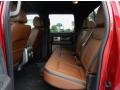 2014 Ford F150 Platinum Unique Pecan Interior Rear Seat Photo