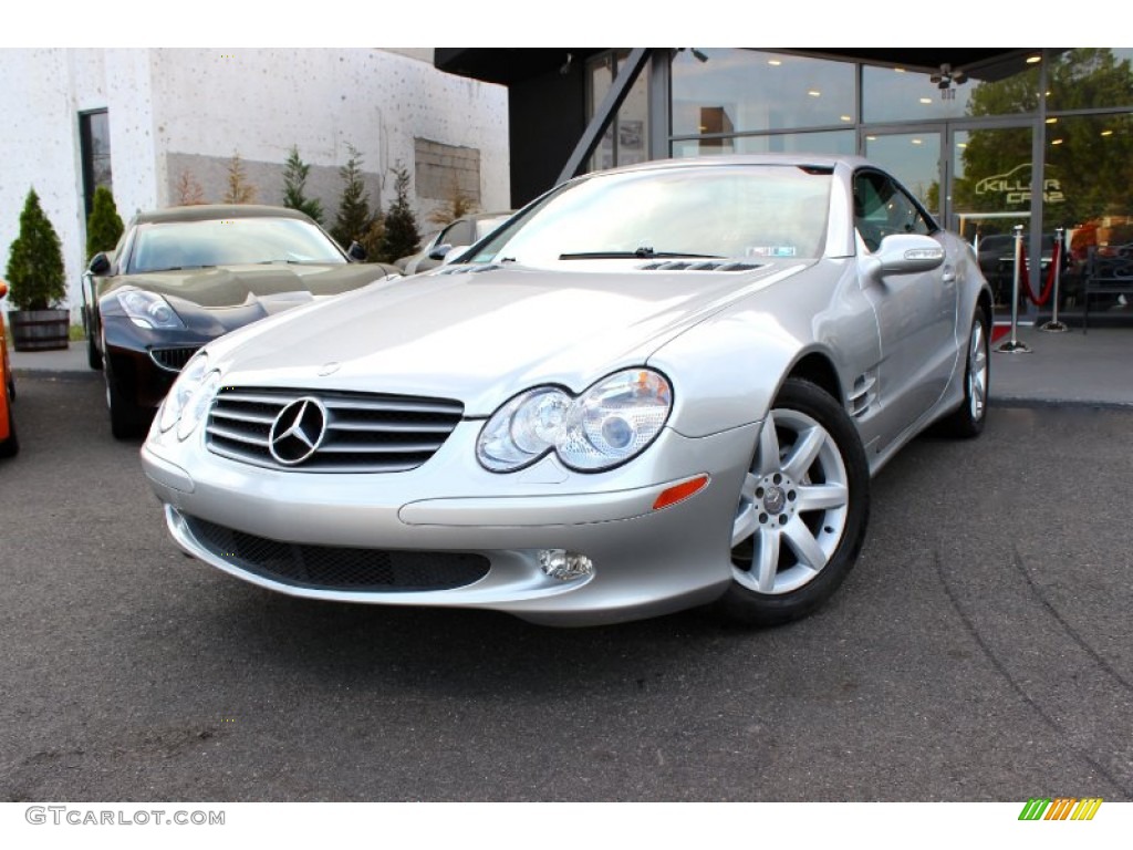 2003 SL 500 Roadster - Brilliant Silver Metallic / Charcoal photo #13