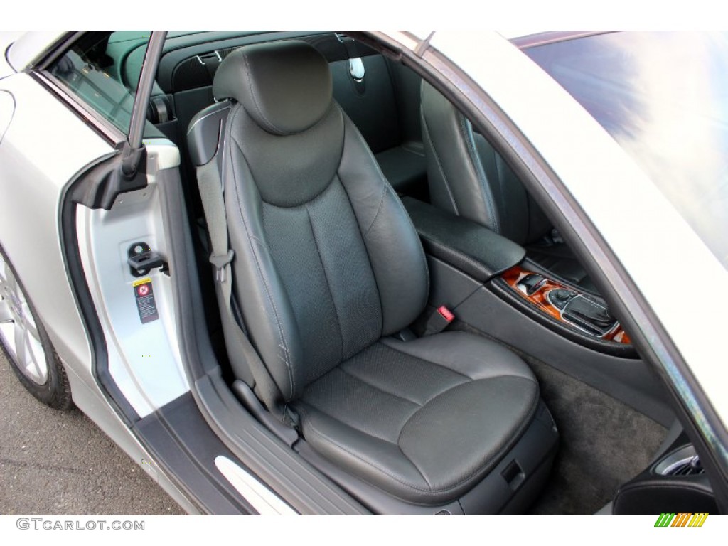 Charcoal Interior 2003 Mercedes-Benz SL 500 Roadster Photo #93511289