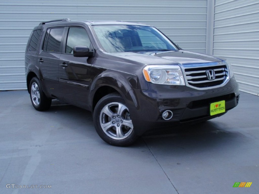 2013 Pilot EX-L - Dark Amber Metallic / Beige photo #1