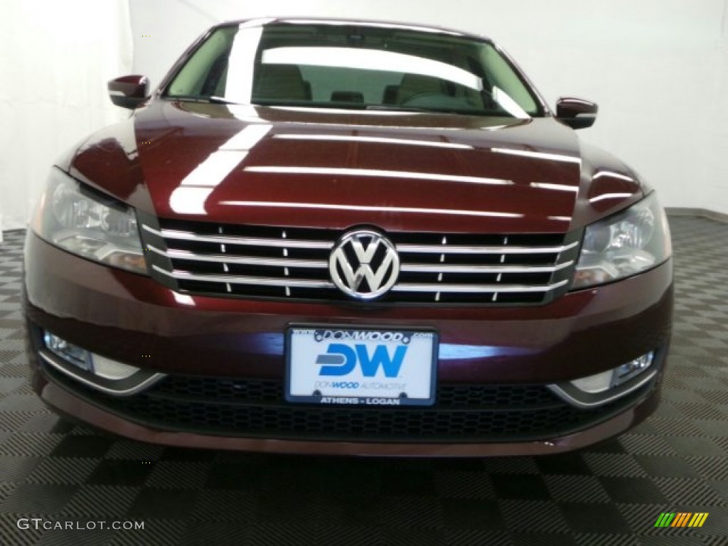 2013 Passat TDI SEL - Opera Red Metallic / Cornsilk Beige photo #5