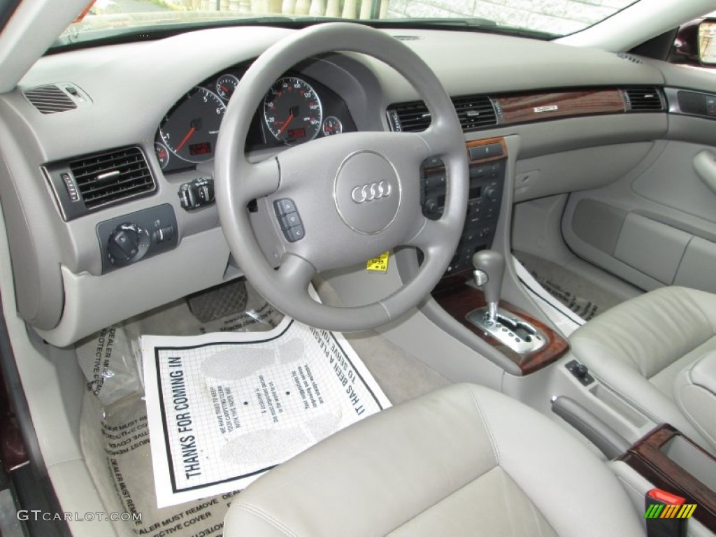 Platinum Interior 2004 Audi A6 2.7T S-Line quattro Sedan Photo #93511913