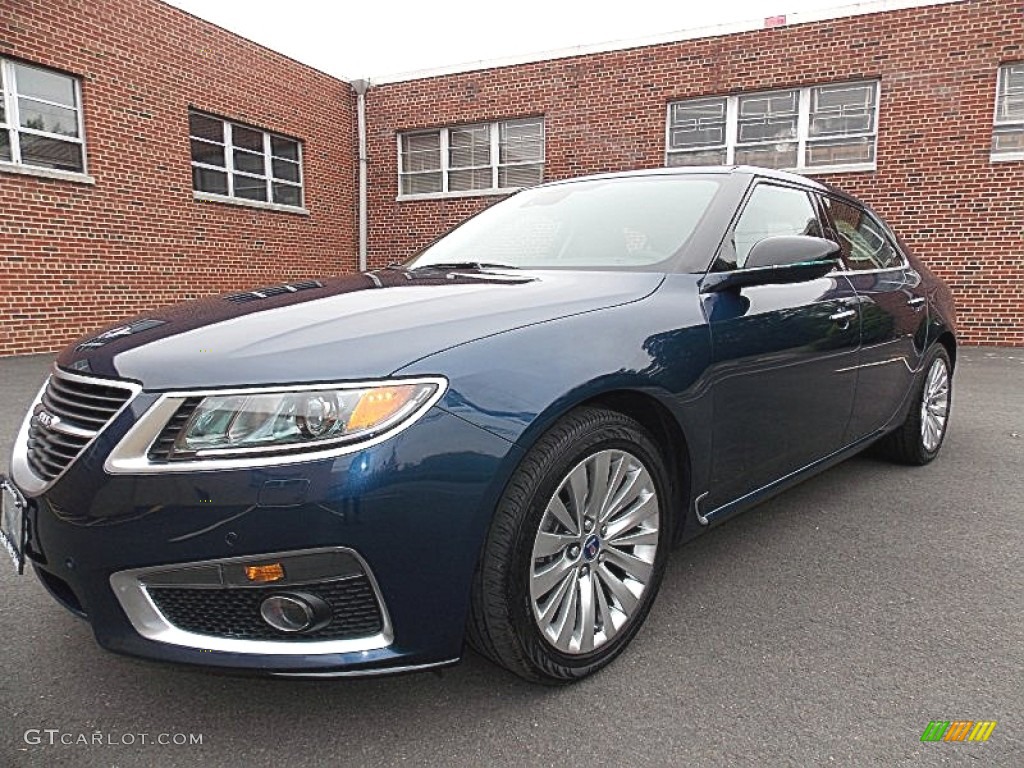 2010 9-5 Aero Sedan XWD - Fjord Blue Metallic / Light Neutral photo #1