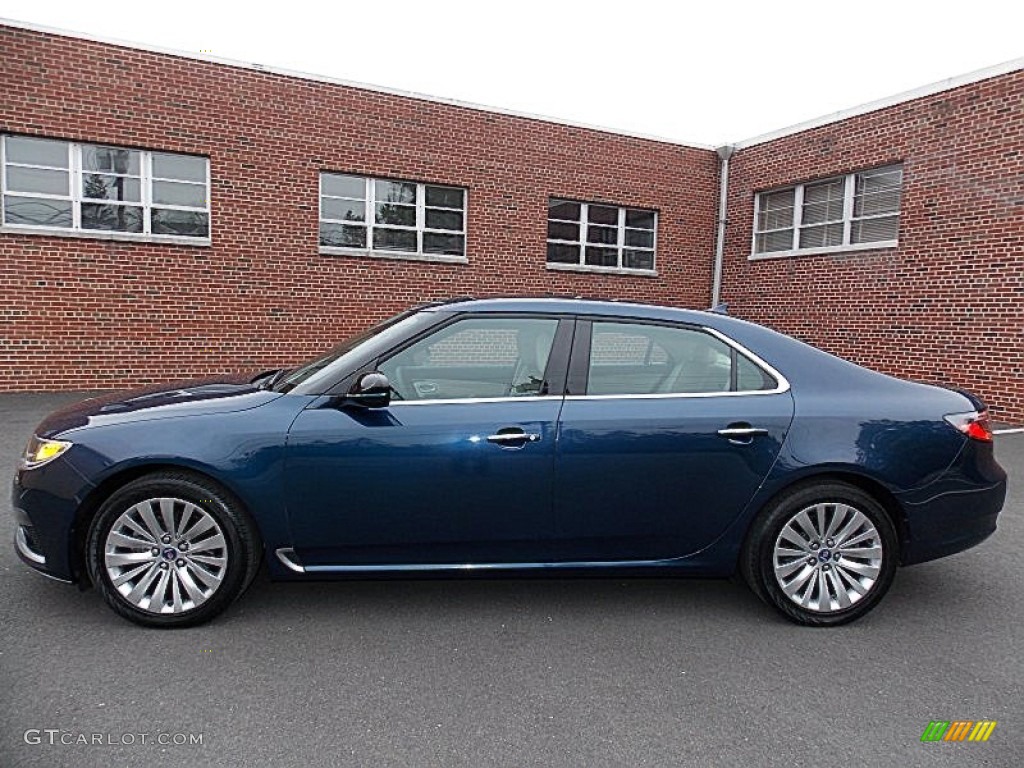 2010 9-5 Aero Sedan XWD - Fjord Blue Metallic / Light Neutral photo #2