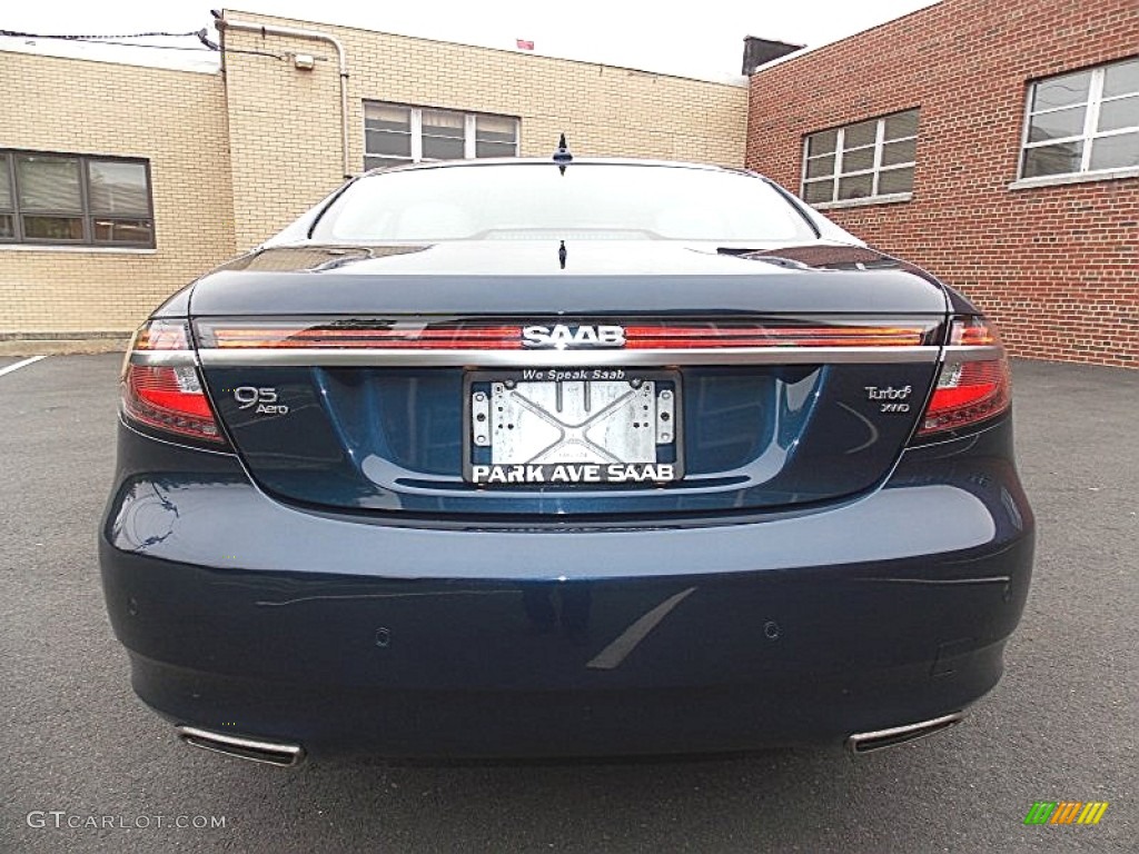 2010 9-5 Aero Sedan XWD - Fjord Blue Metallic / Light Neutral photo #4