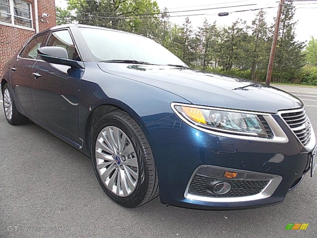 2010 9-5 Aero Sedan XWD - Fjord Blue Metallic / Light Neutral photo #8