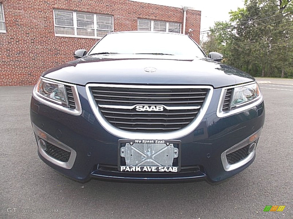 2010 9-5 Aero Sedan XWD - Fjord Blue Metallic / Light Neutral photo #9