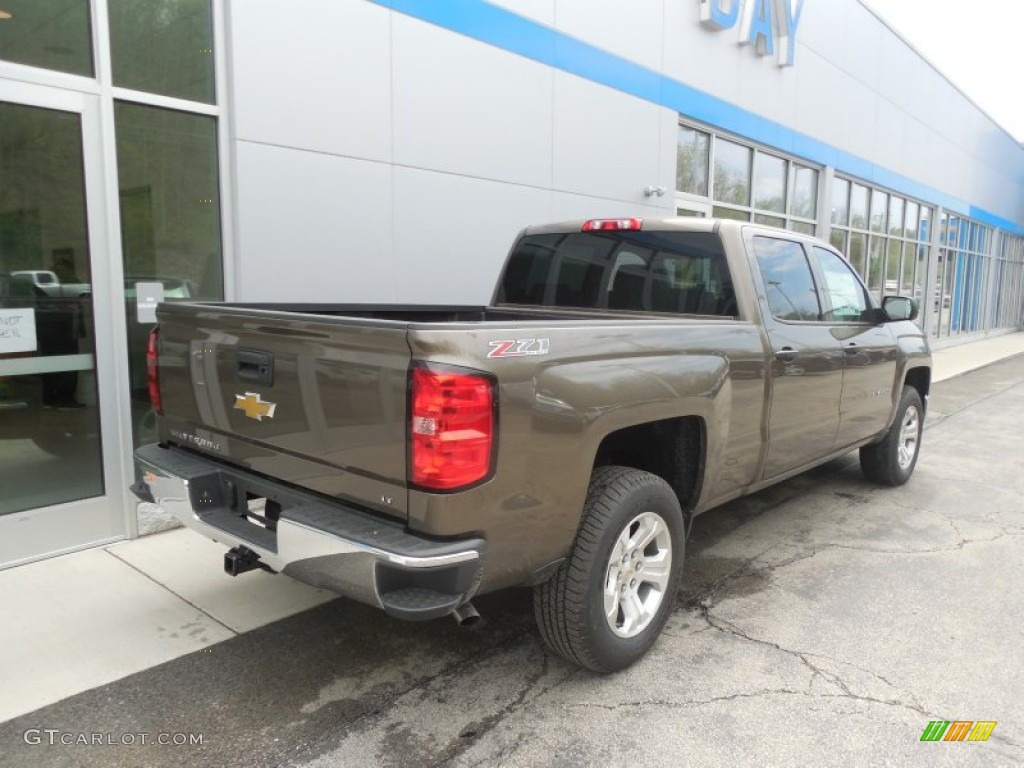 2014 Silverado 1500 LT Crew Cab 4x4 - Brownstone Metallic / Jet Black photo #4