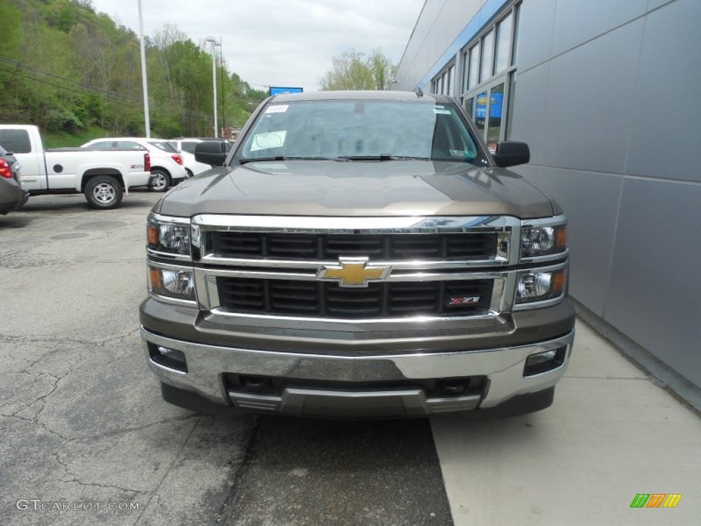 2014 Silverado 1500 LT Crew Cab 4x4 - Brownstone Metallic / Jet Black photo #10