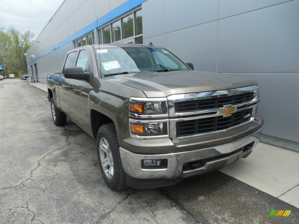 2014 Silverado 1500 LT Crew Cab 4x4 - Brownstone Metallic / Jet Black photo #11