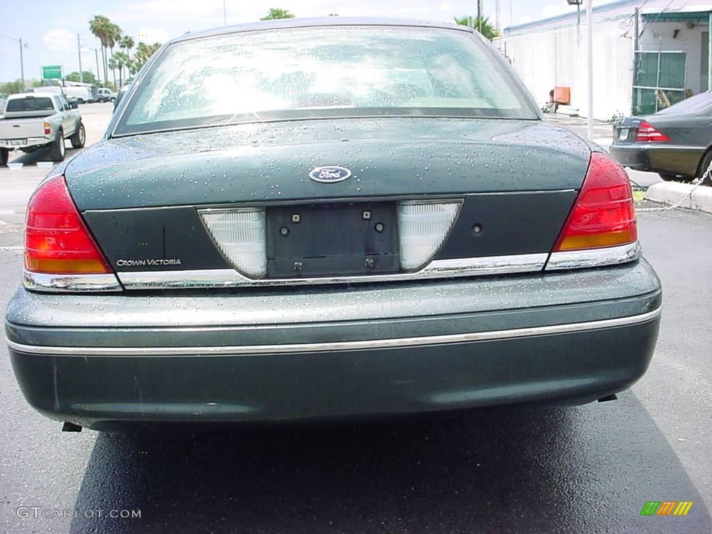 1998 Crown Victoria Police Interceptor - Dark Green Satin Metallic / Medium Parchment photo #4