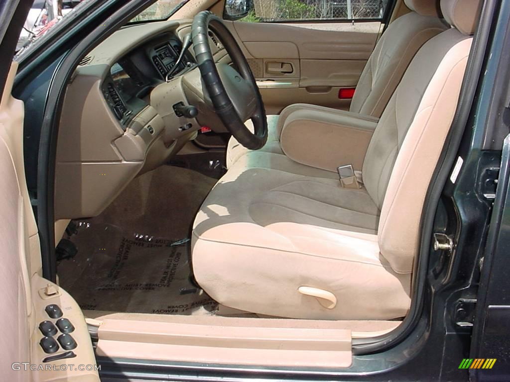 1998 Crown Victoria Police Interceptor - Dark Green Satin Metallic / Medium Parchment photo #10