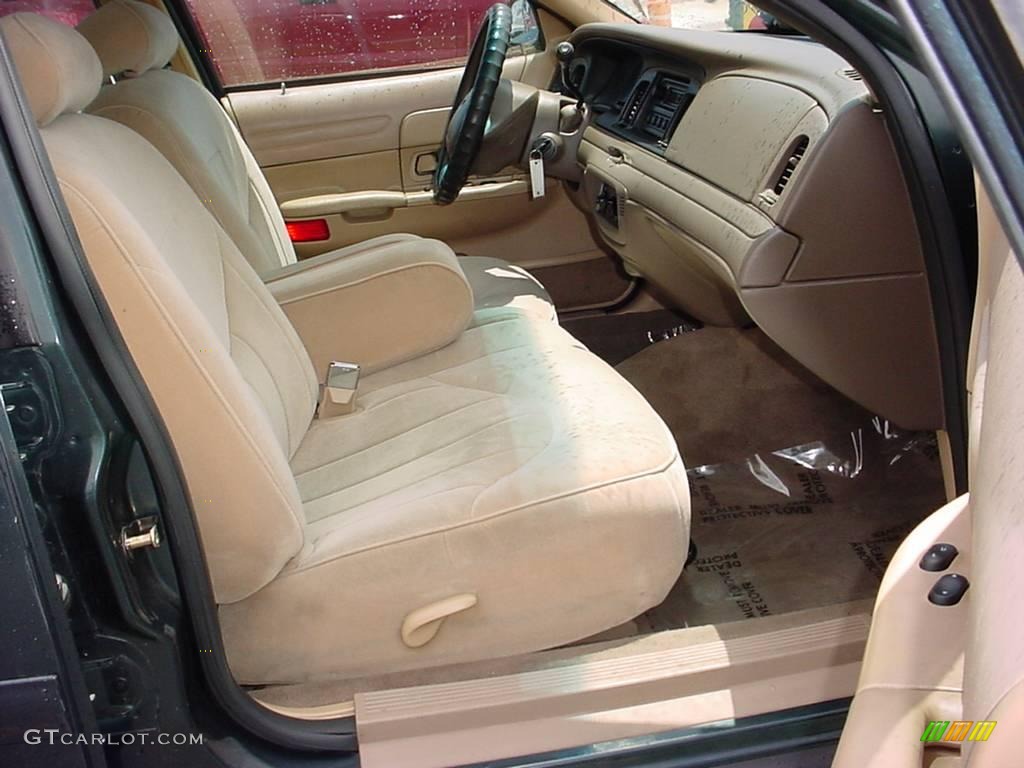 1998 Crown Victoria Police Interceptor - Dark Green Satin Metallic / Medium Parchment photo #11