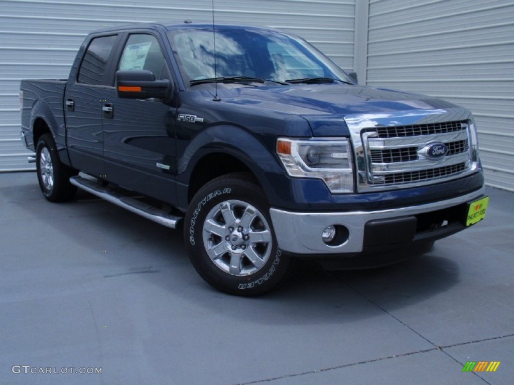 2014 F150 XLT SuperCrew - Blue Jeans / Steel Grey photo #1