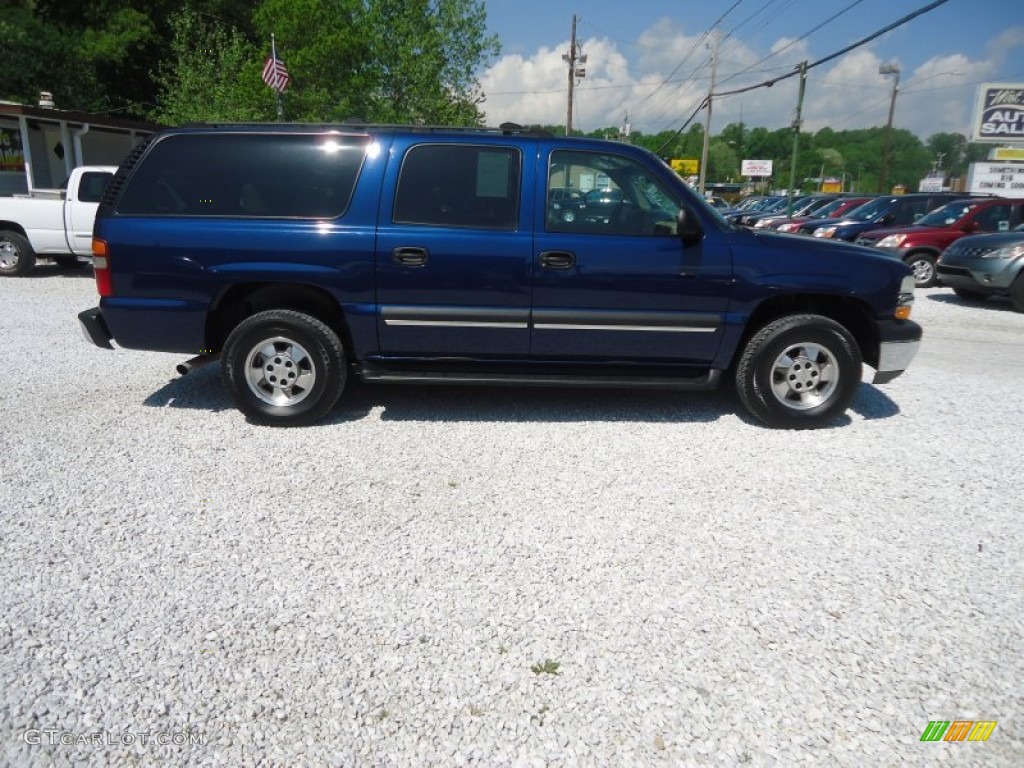 2003 Suburban 1500 Z71 4x4 - Indigo Blue Metallic / Tan/Neutral photo #4