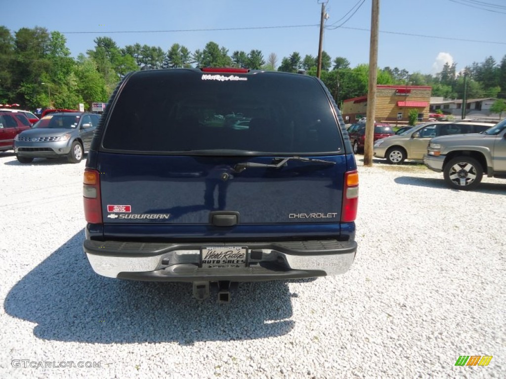 2003 Suburban 1500 Z71 4x4 - Indigo Blue Metallic / Tan/Neutral photo #6