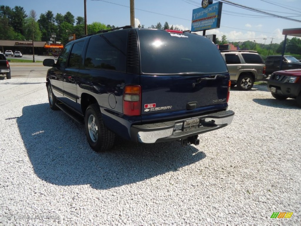 2003 Suburban 1500 Z71 4x4 - Indigo Blue Metallic / Tan/Neutral photo #7