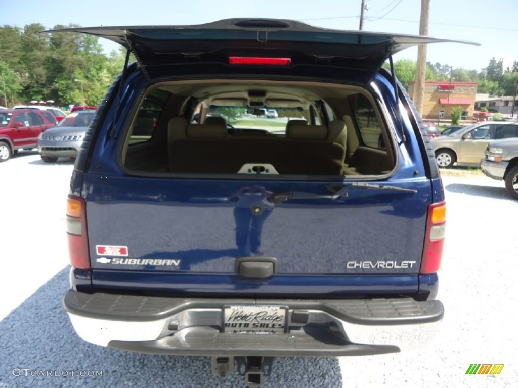 2003 Suburban 1500 Z71 4x4 - Indigo Blue Metallic / Tan/Neutral photo #23