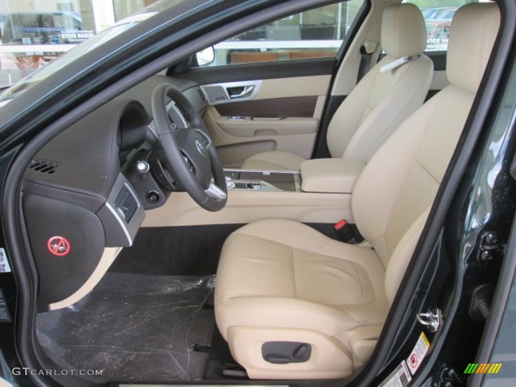 Barley/Warm Charcoal Interior 2014 Jaguar XF 2.0T Photo #93519701