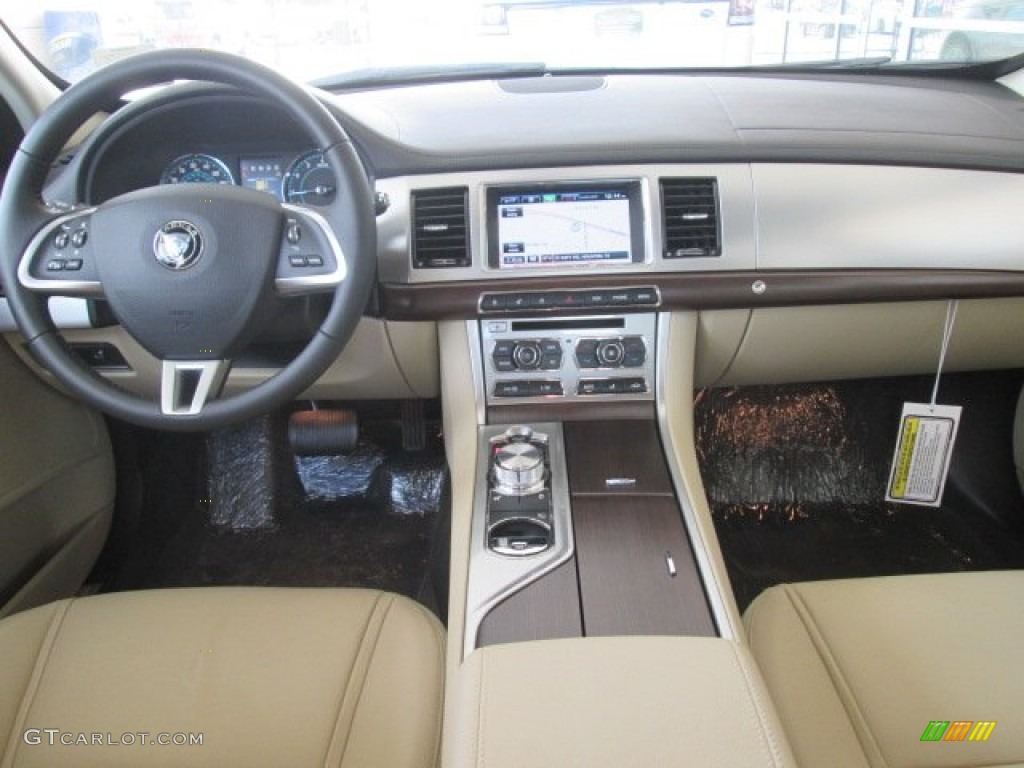 2014 XF 2.0T - British Racing Green Metallic / Barley/Warm Charcoal photo #3