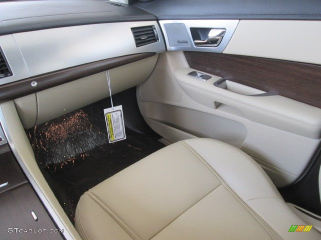 2014 XF 2.0T - British Racing Green Metallic / Barley/Warm Charcoal photo #12