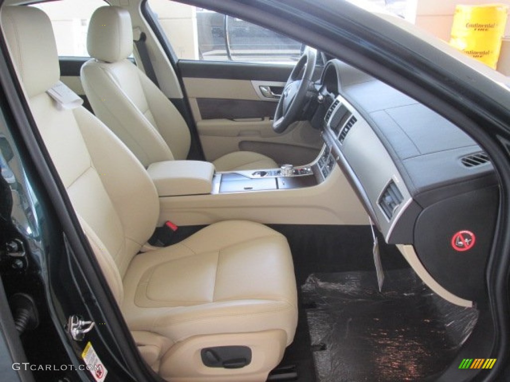 2014 XF 2.0T - British Racing Green Metallic / Barley/Warm Charcoal photo #16