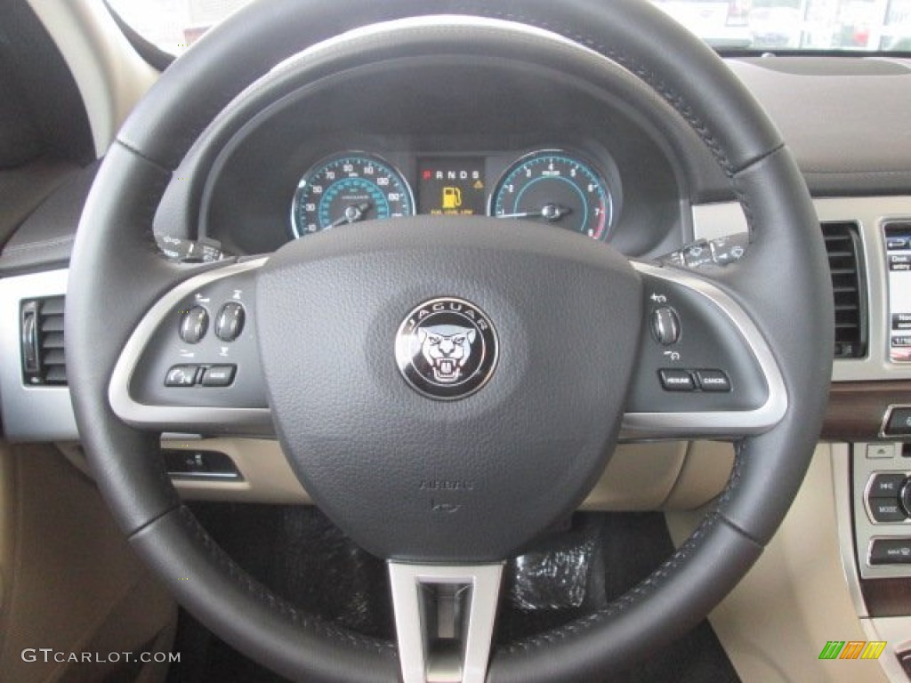 2014 XF 2.0T - British Racing Green Metallic / Barley/Warm Charcoal photo #18