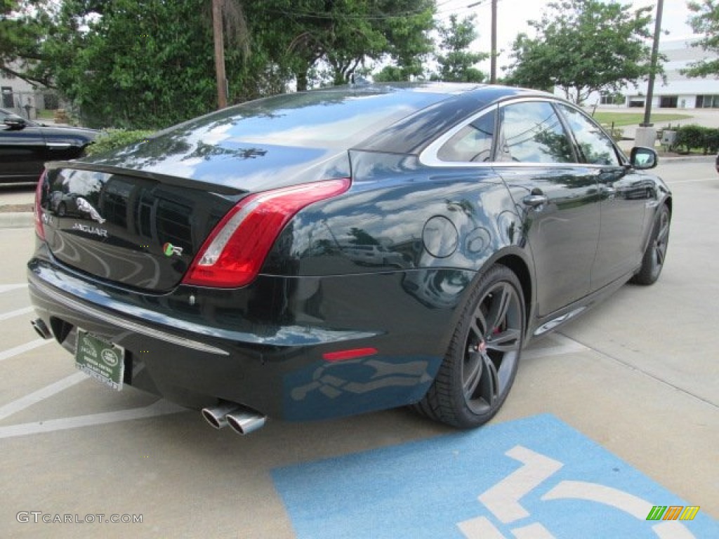 2014 XJ XJR LWB - British Racing Green Metallic / Jet photo #10